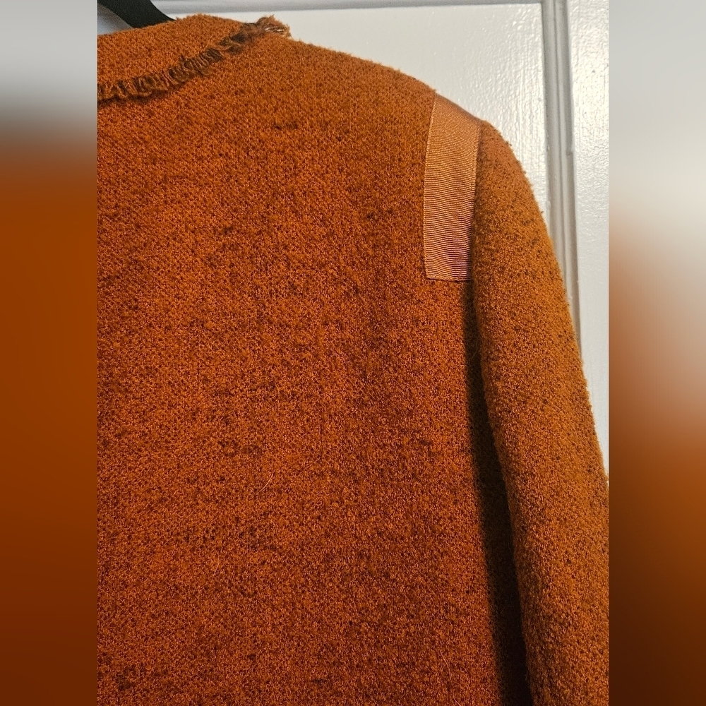 Vintage 70s Jones New York Burnt Orange Wool Jacket - Picture 6 of 7